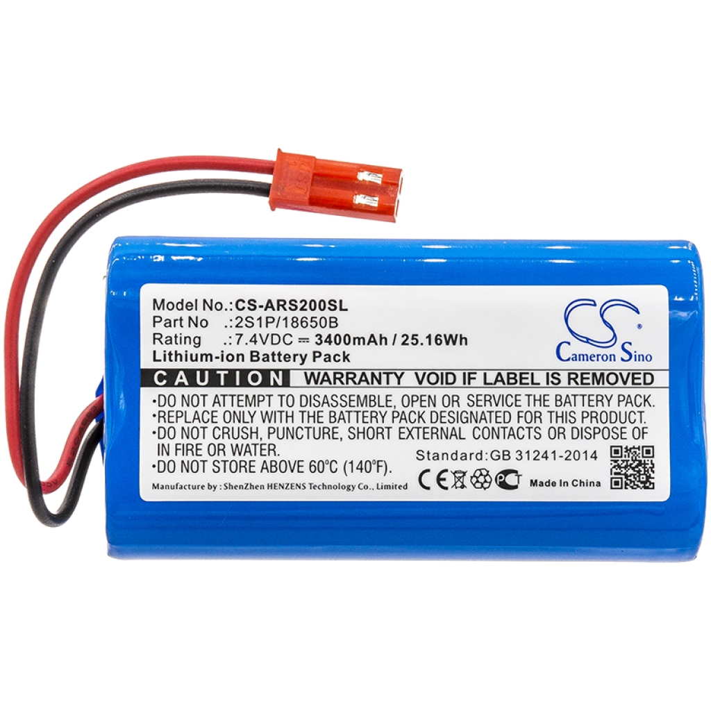 Battery Replaces 2S1P/18650B