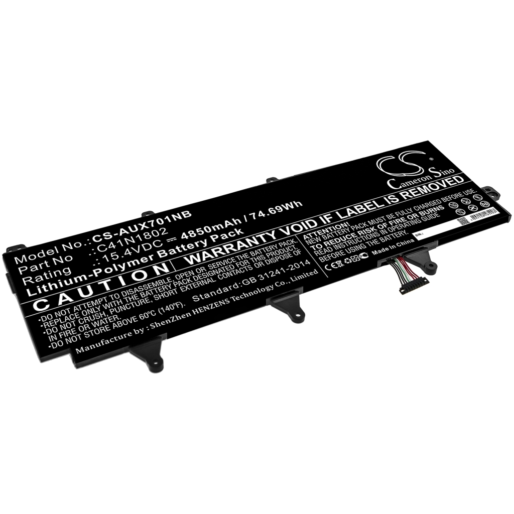 Battery Replaces C41N1802