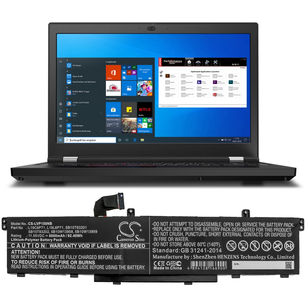 Lenovo ThinkPad P15 Gen 1 20SUS32400