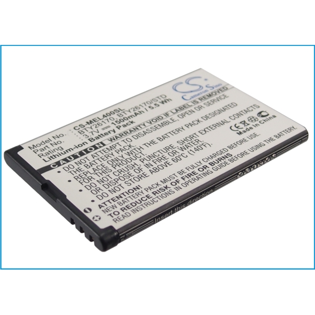 Battery Replaces BTY26170/STD