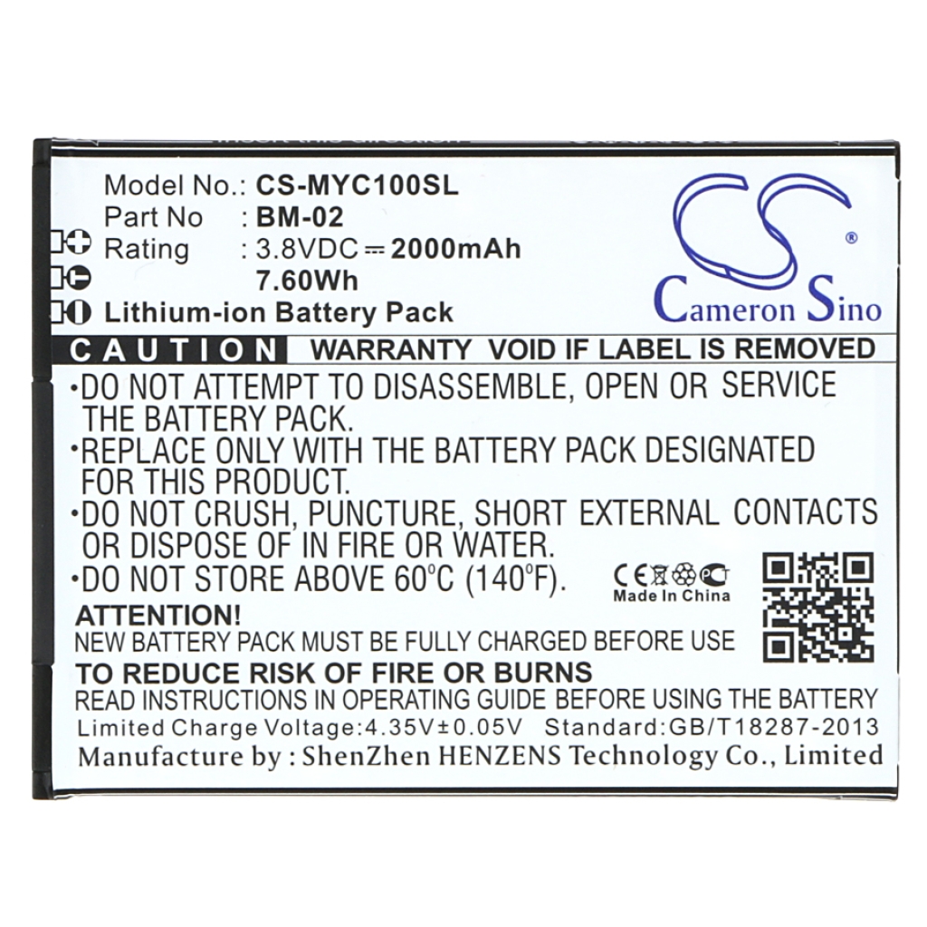 Mobile Phone Battery Myphone CS-MYC100SL