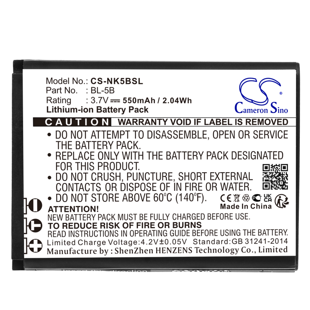 Mobile Phone Battery Praktica CS-NK5BSL