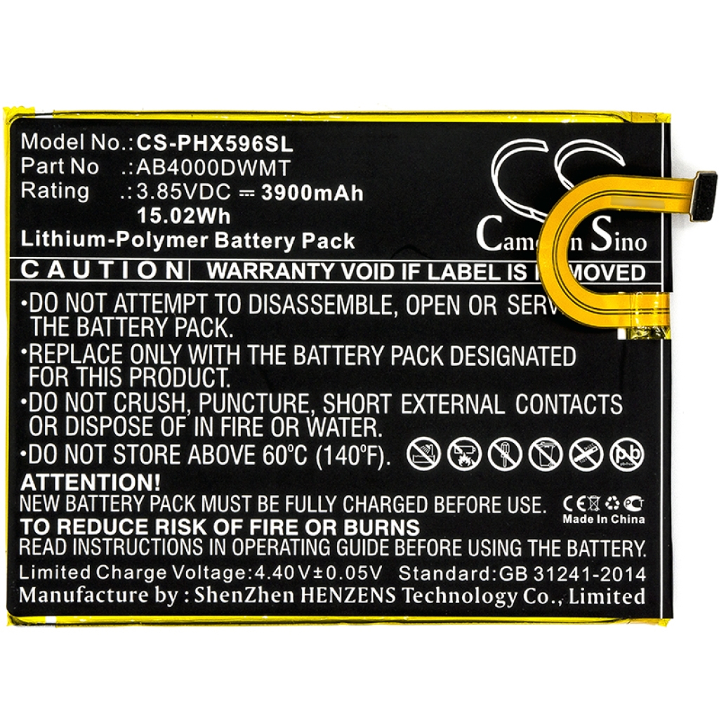 Battery Replaces AB4000DWMV