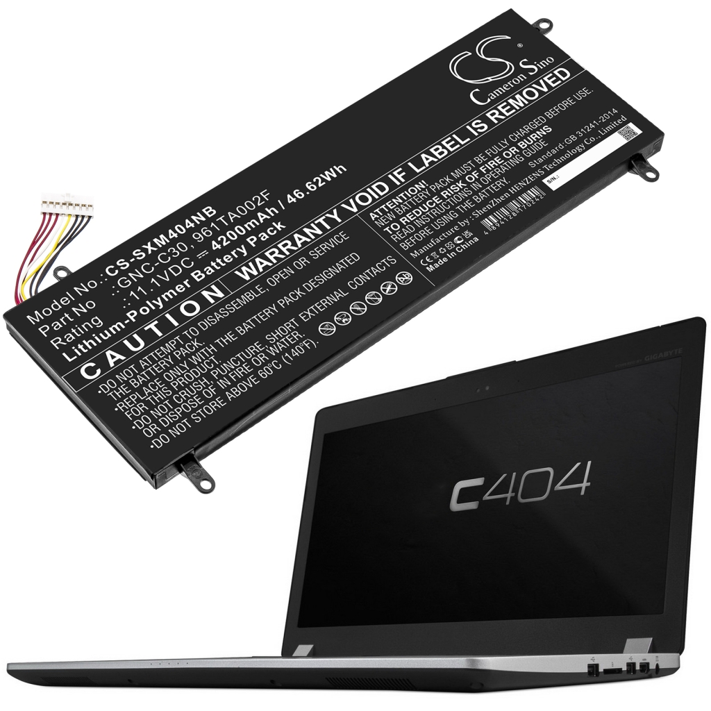 Notebook battery Gigabyte CS-SXM404NB