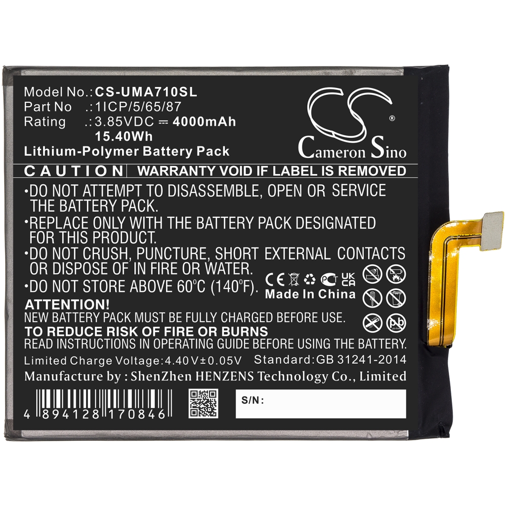 Mobile Phone Battery Umi CS-UMA710SL